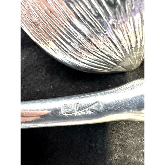 Michael Aram Lotus Blossom Flowers Serving Set Fork Spoon w/Logo Storage Pouch! - Picture 8 of 10